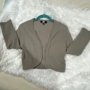 Saks Fifth Avenue Cream Cashmere 3/4 sleeve sweater S